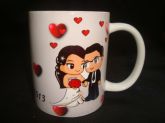 CANECA DE PORCELANA CASAMENTO